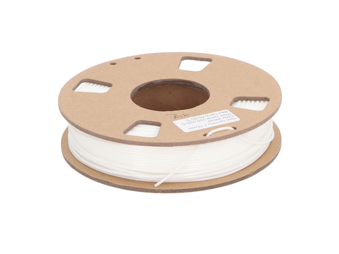 Fio Tpu Flexível 1,75mm 95a Macio Branco Para Impressora 3d