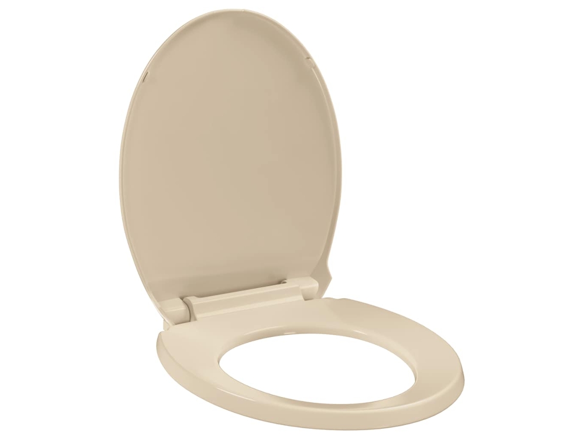 Tampo de Sanita Oval com Fecho Suave Bege MAISON EXCLUSIVE