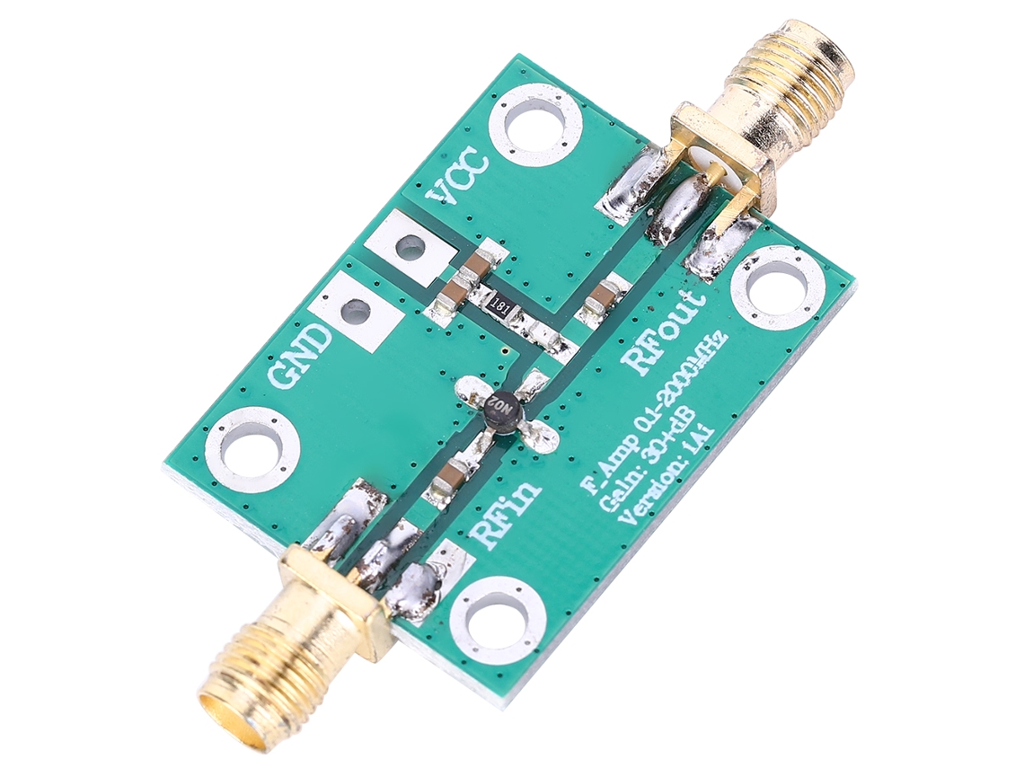 Amplificador De Banda Larga De Rf Lna Módulo Placa 0.1-2000mhz Ganancia 30db