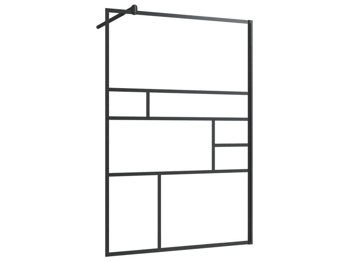 Divisória De Chuveiro Vidaxl Transparente Vidro (115x195cm)