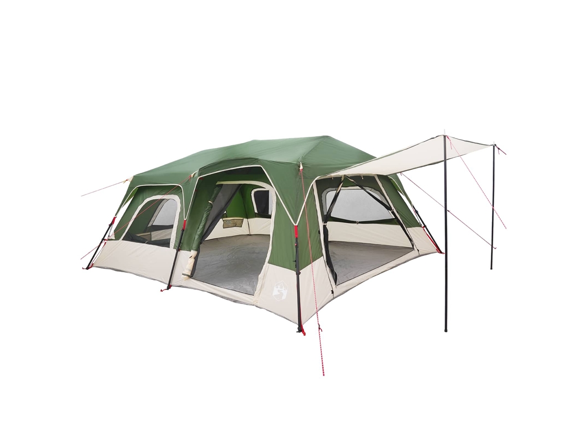 Conjunto 1 Barraca Instantânea Vidaxl Verde Poliéster (10 Pessoas)