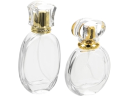 De 2 Frascos De Perfume De Vidro Transparente Vazios E Recarregáveis Da Nuobesty Para Borrifadores.