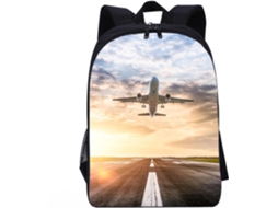 Mochila Infantil Hixingo Para Meninas E Meninos, Estampa De Avião, Escolar Jardim Infância, Ensino