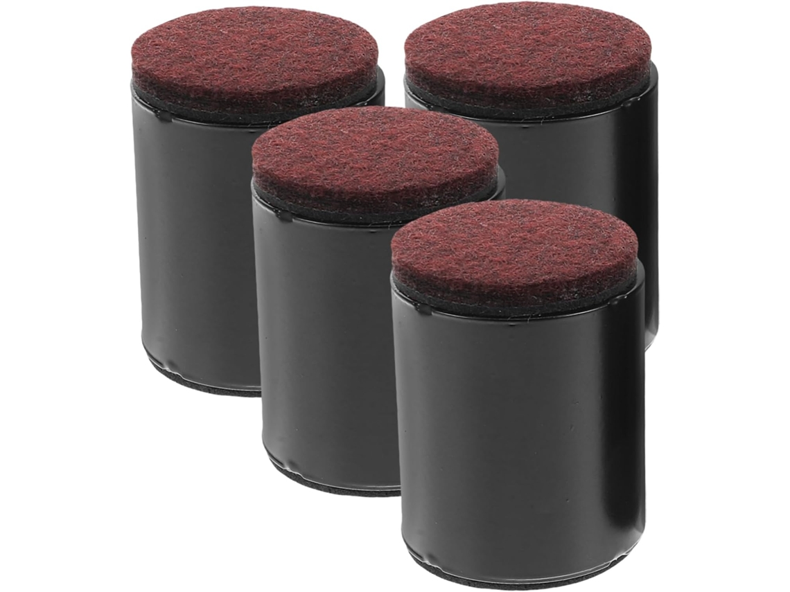 Conjunto De 4 Elevadores Móveis Antiderrapantes Para Cama, Mesa E Cadeira