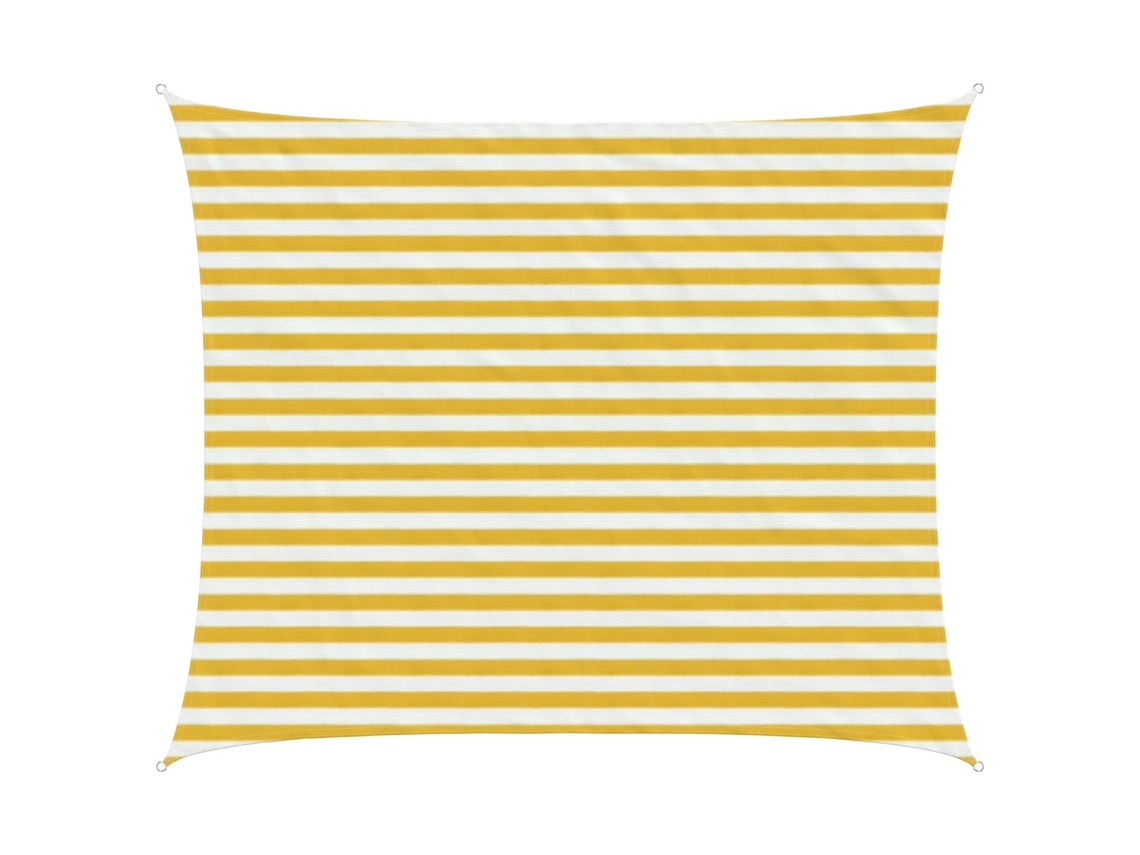 Conjunto 1 Vela De Sombra Vidaxl Amarelo Polietileno De Alta Densidade (2,5 X 4 M)