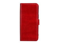 Aetheria capa de Couro Anti choque com Slot para Cartões para Iphone 12pro Max Vermelha