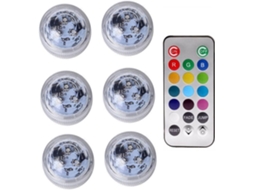 Luzes Submersíveis Piscina Led Subaquáticas Natação Sucção Iluminação Aquário Tanque GOKOCO