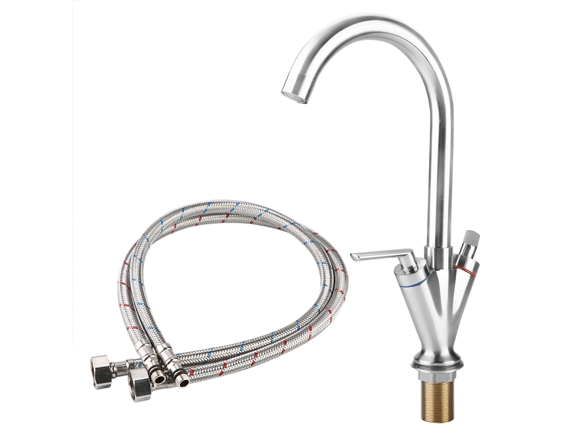 Torneira de Cozinha Nickel Plating Brushed | S/MARCA