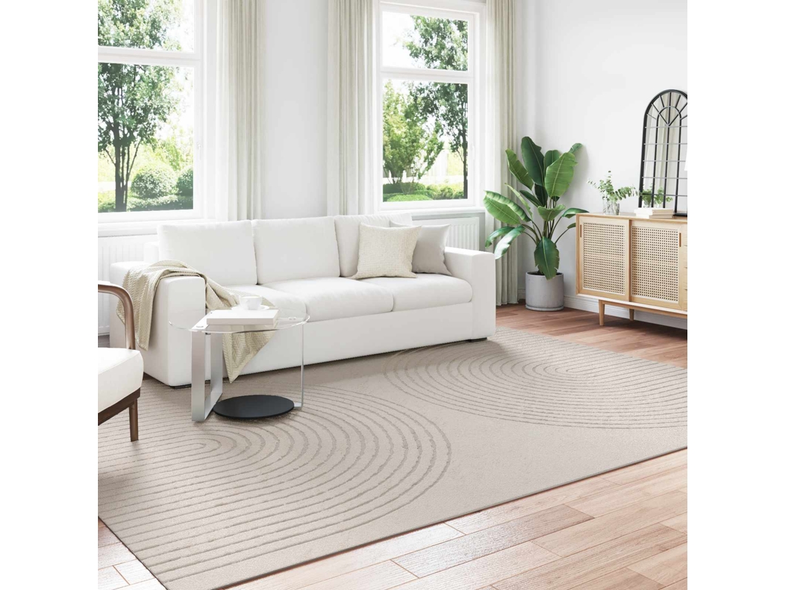 Vidaxl Tapete Interno Galati Creme 280 X 200 Cm Poliéster