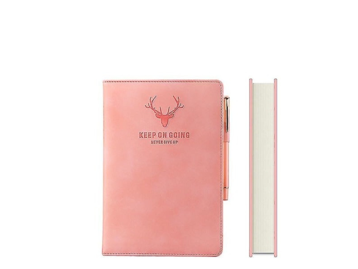 Agenda/ Diário Executivo Galaxy Office Student A5 com Capa Dura Xadrez BRILVIBERA (rosa)