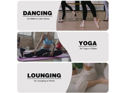Meias Femininas Cano Alto Com Calcanhar Aberto Para Yoga Ballet Dança E Relaxamento Polainas Inverno