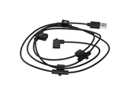 Cabo Extensor Usb De 2,4 Metros Com 5 Tomadas Para Carregar Diversos