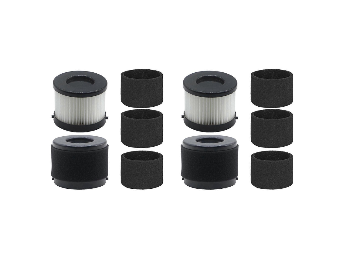 Filtros 49-90-0160, 49-90-1951 Para Aspirador De Pó Compacto Milwaukee 0882-20 M18, Pacote Com 4 Filtros Hepa E Pacote Com 8 Filtros De Espuma._ozo