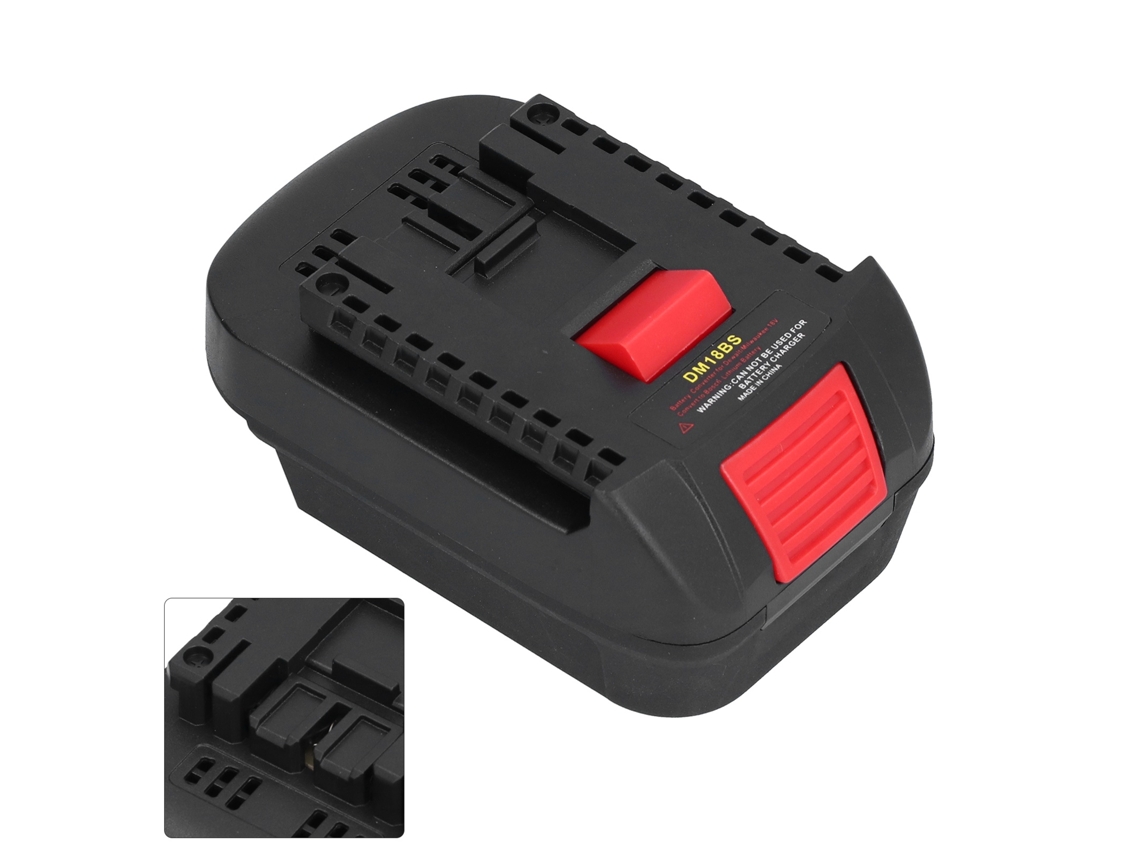 Kit Adaptador de Conversão de Bateria 18V com Conector de Alimentação para Dock para Bosch DM18BS