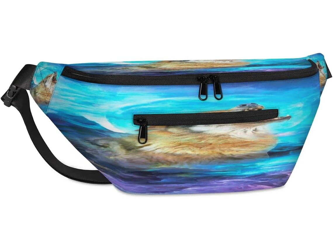 Bolsa de Ombro Unissex Tropicallife Galaxy Space Wolf para Homens e Mulheres 38 X 25 9 X 19 Cm Impermeável Des