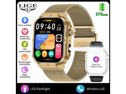 (dourado) Smartwatch Com Chamadas Bluetooth Multifuncionais E Monitoramento De Saúde