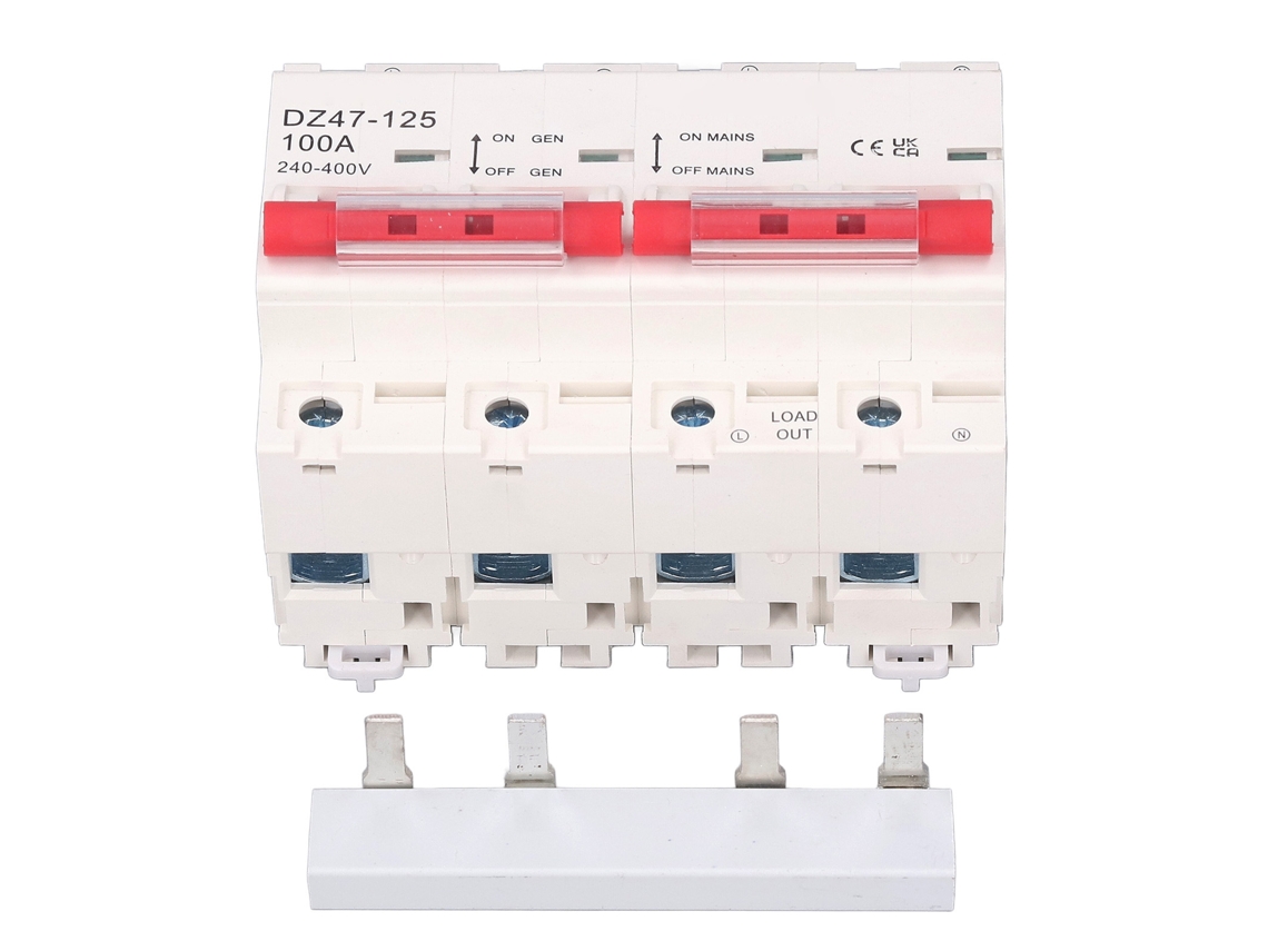 Interruptor de Energia Dual com Interbloqueio de Disjuntor 100a AC 240‑400v | S/MARCA