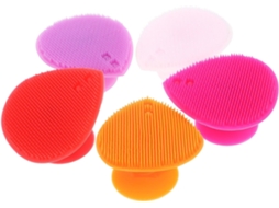 Escovas De Massagem Silicone Tehaux, Escovas Multifuncionais De Limpeza Facial, Conjunto Com 5, Formato De Coração