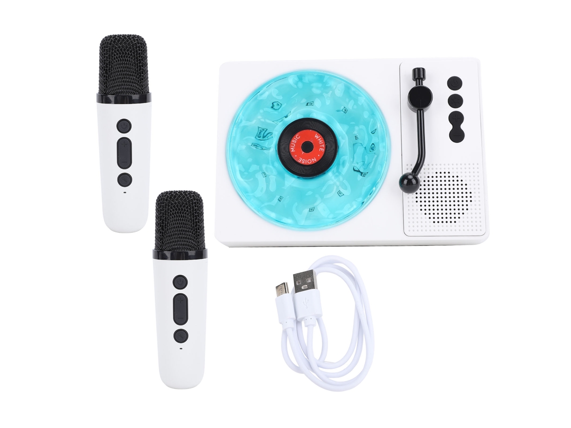Caixa de som Bluetooth KTV com microfones EOOCOO