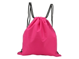 Mochila Corda Esporte Grande Capacidade Resistente Água Rosa
