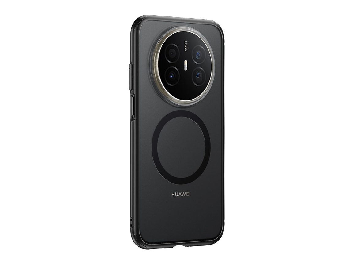 Capa Magnética Para Celular Huawei Com Proteção De Airbag Foscasuporte Magnético Preto Fosco série Armor, Mate 80/80 Pro