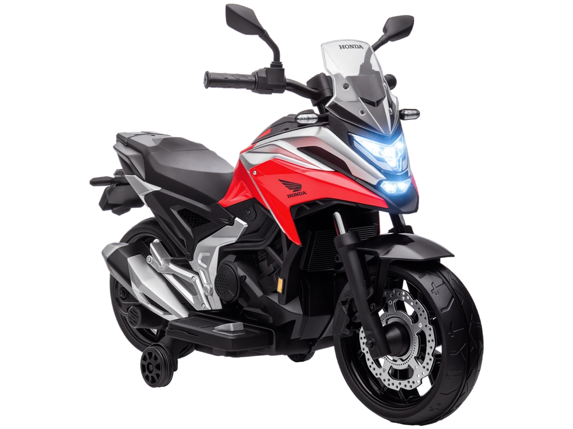 Motocicleta 12v Para 3-6 Anos, Música E Faróis, Vermelha