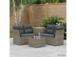 Vidaxl Conjunto De Sofás 6 Unid. Cinza E Cinza Escuro