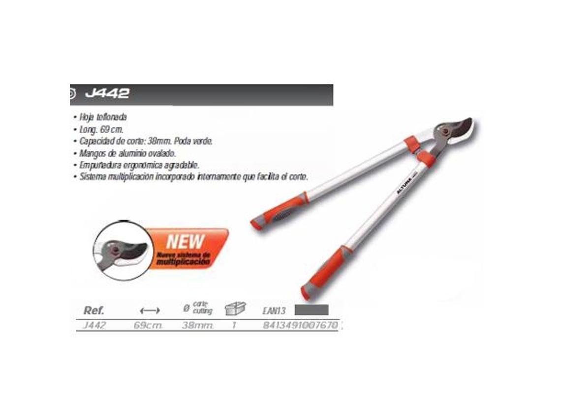 Altuna tijera 2 manos j442-69 cm commit corte 38 mm poda verde