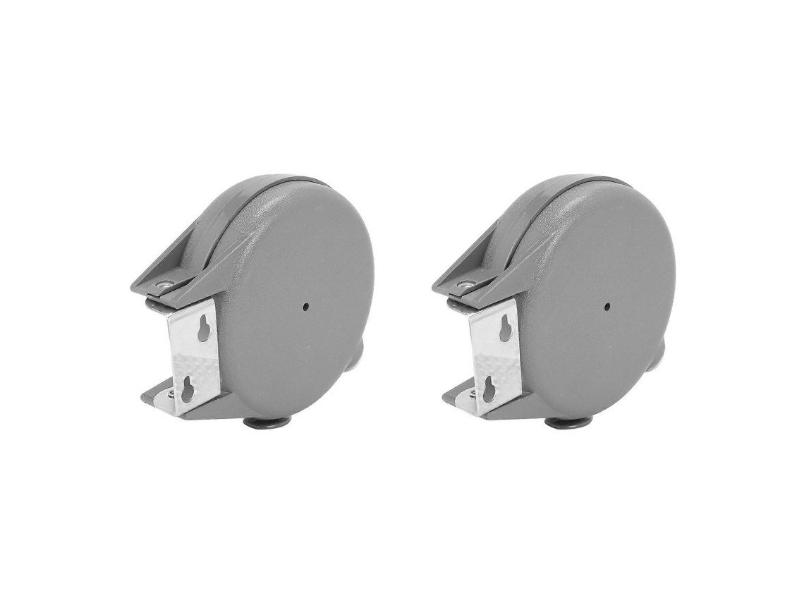 Linha De Lavar Retrátil 2x, Mecanismo Automático, Ajustável E Resistente – Cinza Prata