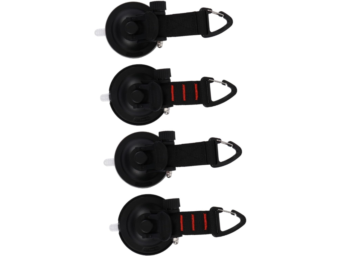 Conjunto De 4 Ganchos De Ventosa Reforçados Para Barracas E Toldos, Fixação Segura Para Camping, Caiaque E Uso Em Carros.