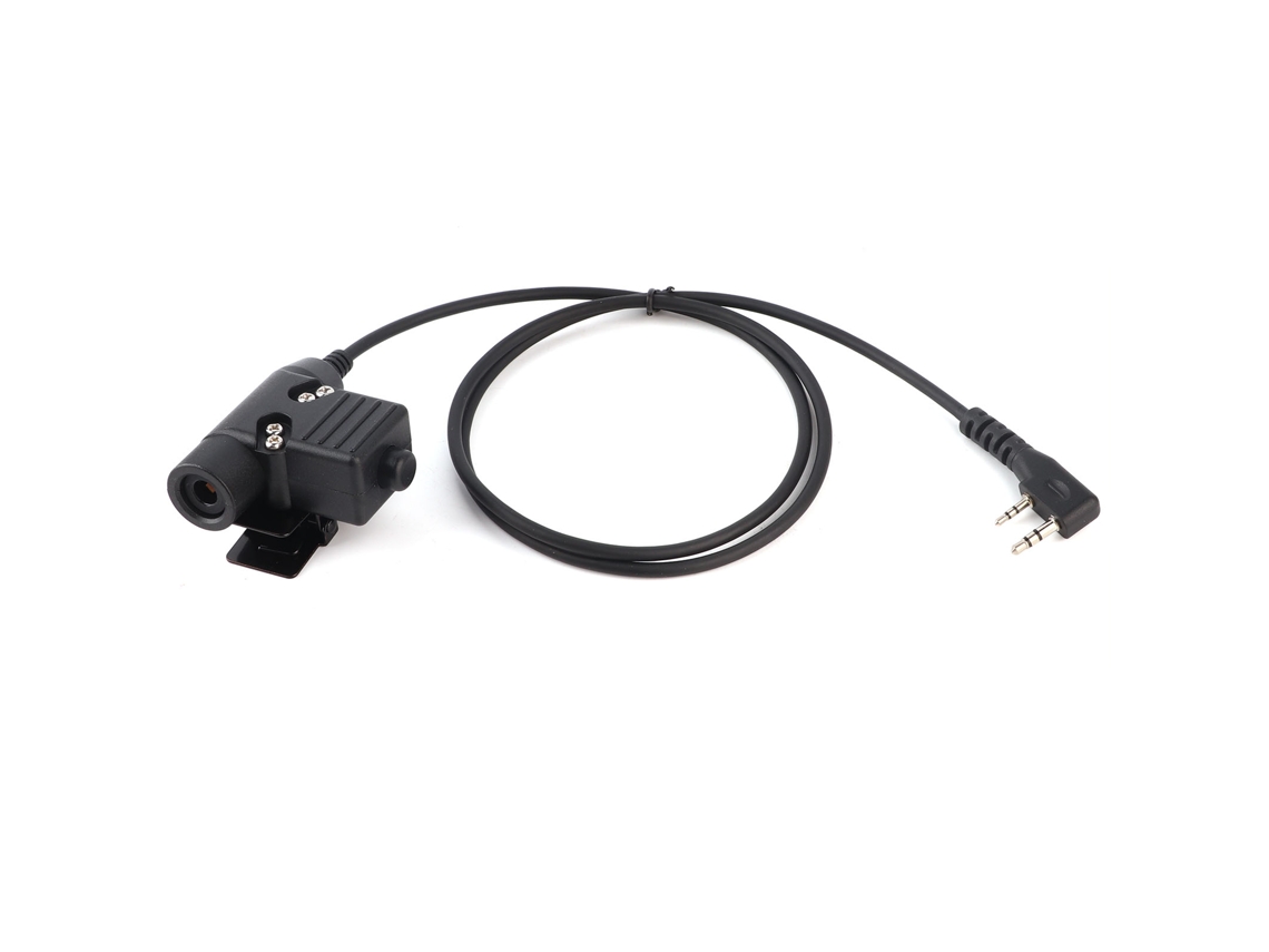 Mali cabo Adaptador de Áudio Ptt Tk U94 para Fones de Ouvido de Rádio Walkie Talkie Baofeng Uv‑5r Tk‑3107