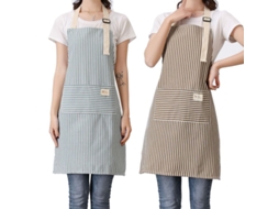 2026 delantal de Cozinha Ajustável com 2 Bolsos, Pacote de 2, Material Suave e Leve para Cozinha, Artesanato e Pintura