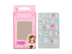Uñas Falsas Para Niñas De Tapa Completa Autoadhesivas Press On Para Arte De Uñas Diy Niñas Moda Cm41 0040
