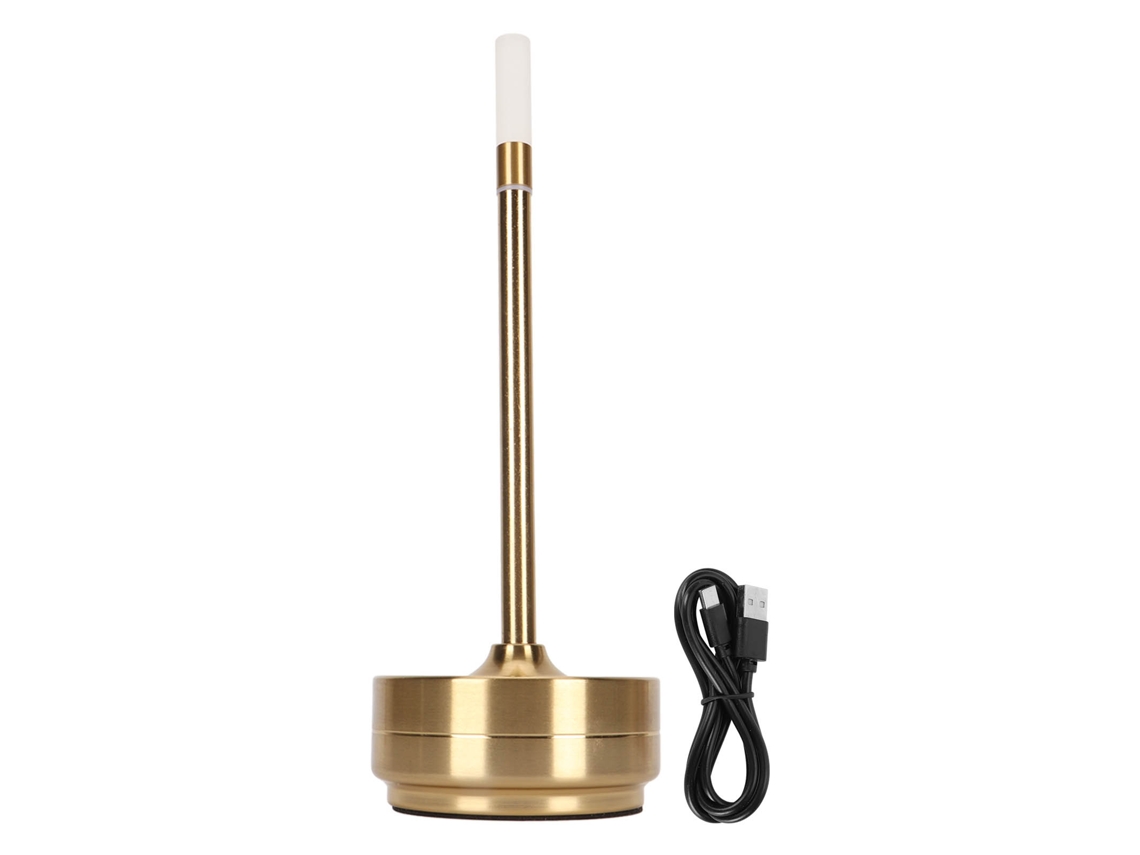 2026 lâmpada de Mesa Led Sem Fio com Sensor Táctil Recarregável Portátil Usb Tipo C para Casa Restaurantes Ouro