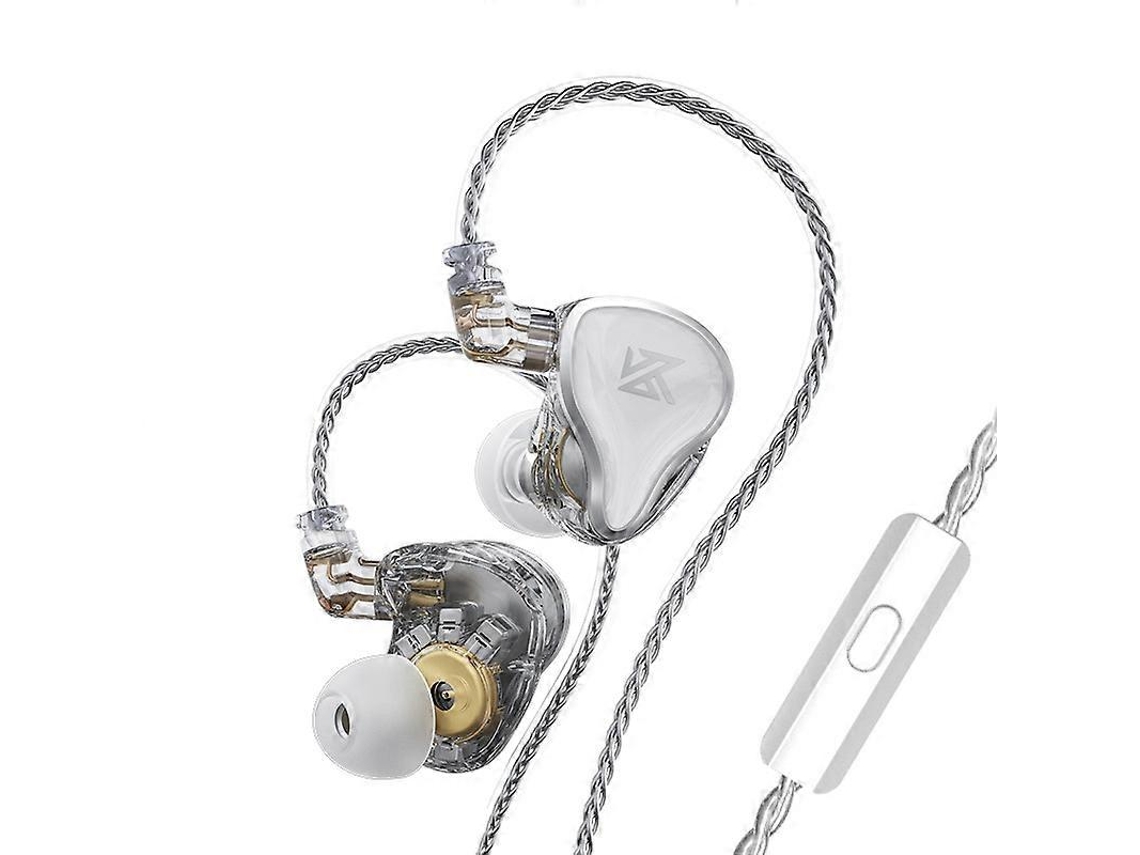 Fones de ouvido intra-auriculares com fio KZ Zas Ring Iron (pacote com 16), versão com microfone Hengrongshen