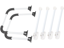 Uonlytech Conjunto De 2 Pés Mesa Dobráveis Com Base Antiderrapante Substituíveis Para Mesas Escritório E Centro Fácil