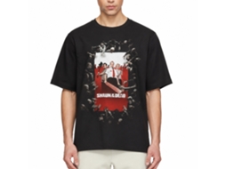 Rockinstone Shaun Of The Dead Movie Shaun Poster Black Adult T-shirt Size:m