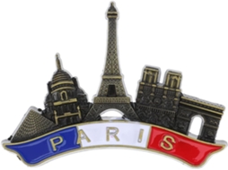 Ímã De Geladeira Vintage Metal Bestoyard Com Design 3d Paris