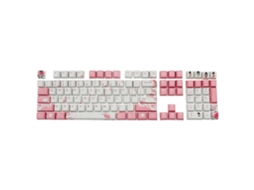 Teclas Oem Pbt Para 108 Teclas Mecânica Teclado Keycap Dye Sub Cherry Blossom