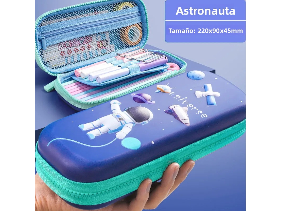 Estojo de Lápis 3d com Desenho Animado Fofo, Grande Capacidade, À Prova D'água e Macio, Caixa de Material Escolar Multifuncional MDUG (estilo 1)