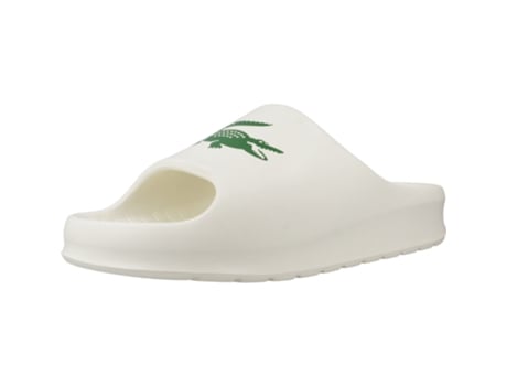 Sapatos de Homem LACOSTE Mens Serve Slide Aborrachado Branco (43)