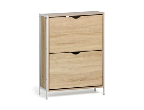 Sapateira Moblekit Branco Castanho Madeira Metal 65 X 24 X 80 Cm