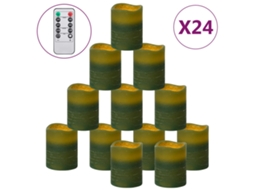 Led Candle, Led Candles Vidaxl Verde Cera
