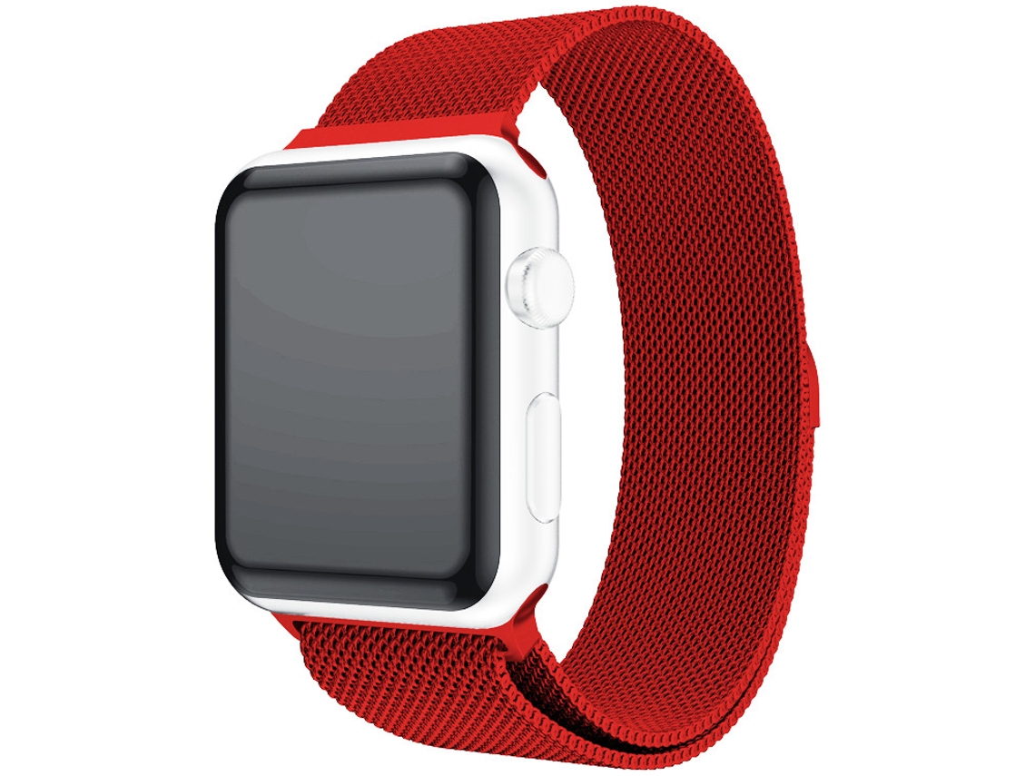 Bracelete Pulseira Milanese Mesh para Apple Watch Series 3 42Mm Red