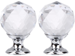 Puxadores Toyandona Em Formato De Cristal Para Móveis Modernos Com Design Esférico, Ideais Para Portas E Gavetas No Uso