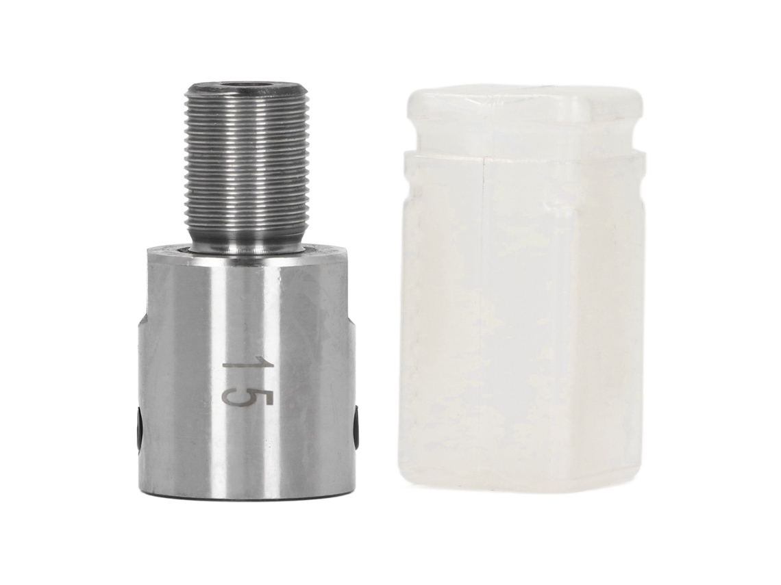 Barra De Conexão Do Mandril 15mm M14x1 Aço Inoxidável Tratado Térmicamente Adaptador Para Torneiras E Fresadoras De Bancada De Precisão
