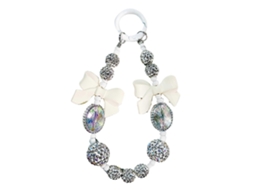 Corrente De Celular Da Moda Com Pingente De Diamante, Cordão Para Celular Feminino, Anti-perda, Joia À Prova De Quedas, Branca