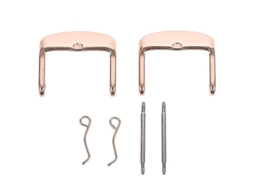 Pulseiras De Relógio Unissex 2,6 X 2,2 Cm, 2 Fivelas De Aço Inoxidável, Acessórios Para Reparo De Relógios Olysi Shop