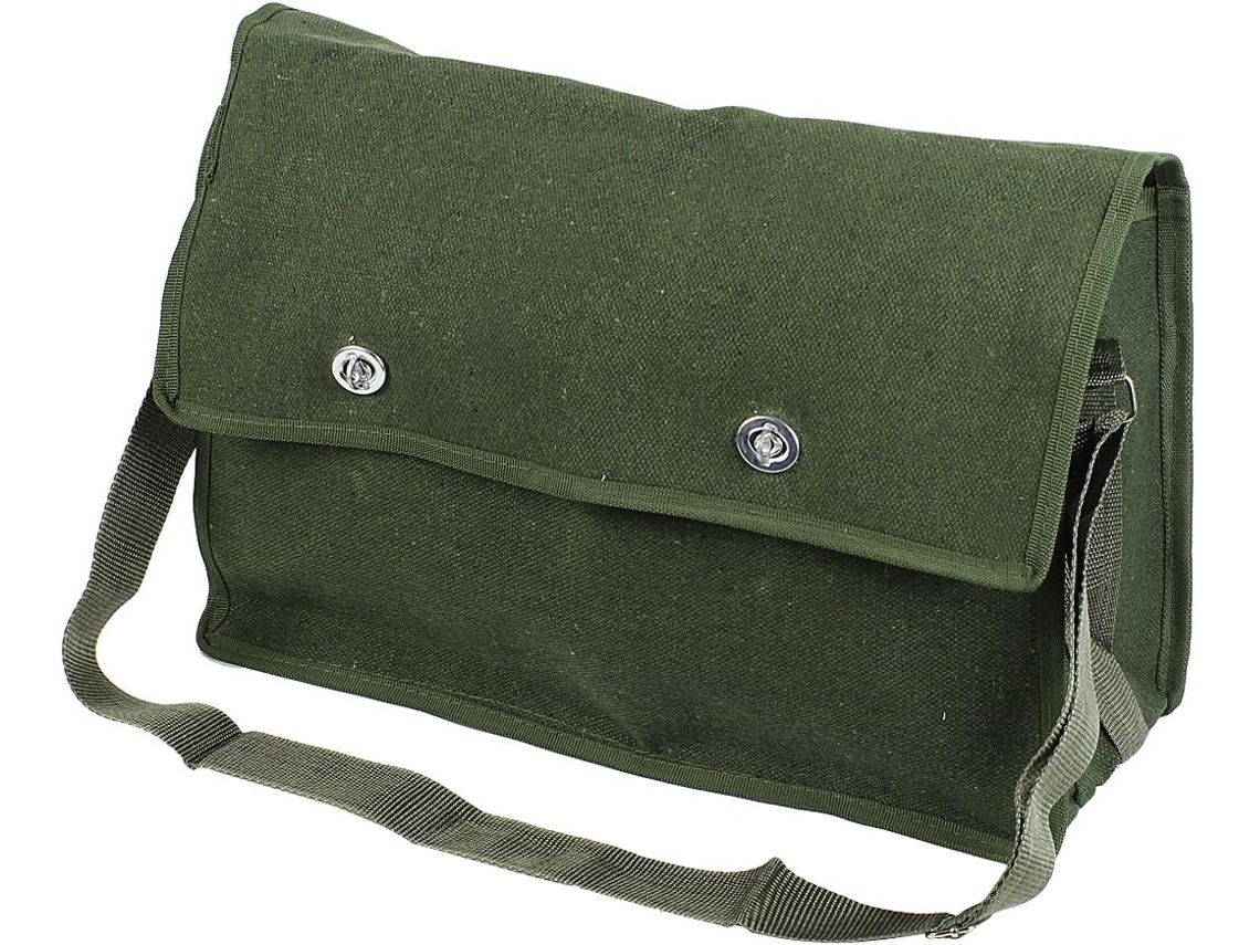Bolsa de Lona Verde Militar para Carpinteiro/eletricista, com Alça Ombro Ajustável, Fivela Trava CHABERLU