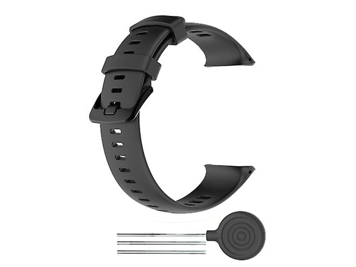 Lurelia Pulseira De Relógio Preta Silicone, Compatível Com Polar Vantage V2, Acabamento Moderno
